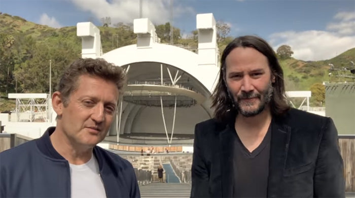 Keanu Reeves and Alex Winter announce "Bill & Ted 3" release date