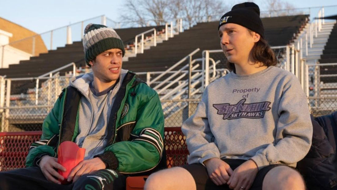 Pete Davidson & Paul Dano in Dumb money. Courtesy of Sony Pictures.